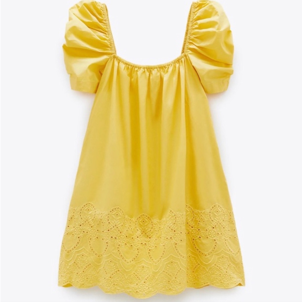 Zara Yellow Mini Dress